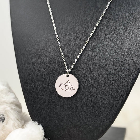 Angel Baby Memorial Necklace β Minimalist Remembrance Jewelry in Gold or Silver - Embellish My Heart