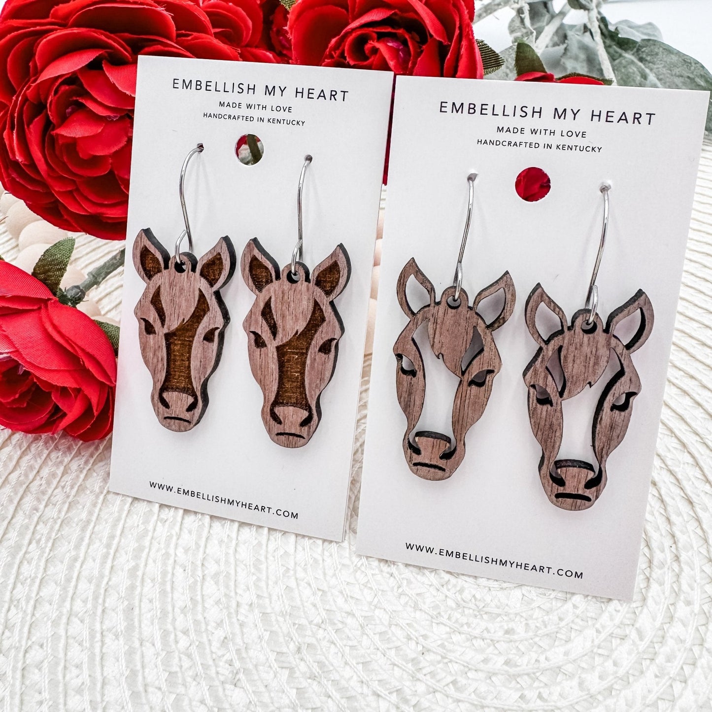 WH - Kentucky Derby Horse Head Earrings - Embellish My Heart