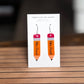 Custom Pencil Teacher Earrings – Personalized Name Acrylic Earrings for Back to School, Teacher Gifts, Classroom Reveal, or Appreciation - Embellish My Heart