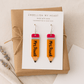 Custom Pencil Teacher Earrings – Personalized Name Acrylic Earrings for Back to School, Teacher Gifts, Classroom Reveal, or Appreciation - Embellish My Heart