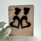 Drops of Love dangle earrings—double funky heart - Embellish My Heart