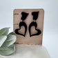 Drops of Love dangle earrings—double funky heart - Embellish My Heart