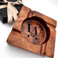 Engraved Wood Cigar Ashtray | Personalized Whiskey Lounge Gift for Him | Custom Men’s Gift, Groomsmen, or Bar Cart Accessory - Embellish My Heart