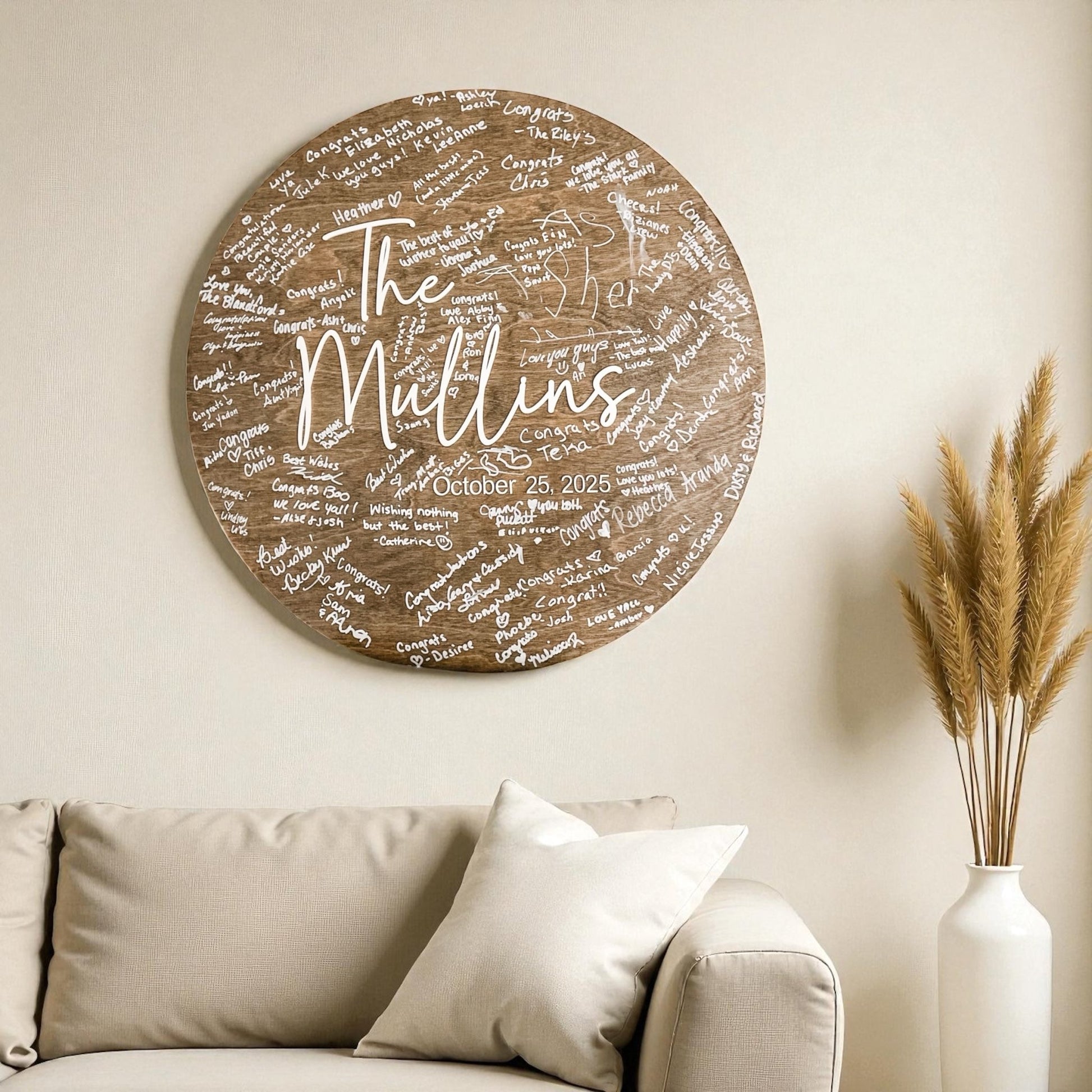 Guest Book Alternative - Custom Wedding Guest Book Decor - Layered Wood Wedding Sign - New Home gift - Embellish My Heart