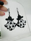Cowgirl Daisy Ghost Cowboy Hat Dangle Earrings