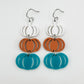 Pumpkin Stack Dangle Earrings - Embellish My Heart