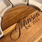 Circular serving board with ramekins and utensils - Embellish My Heart