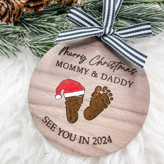 See you in 2024 Mommy and Daddy Christmas Ornament - Embellish My Heart